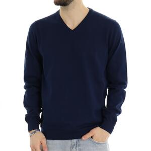 MAGLIA V CON TOPPE +39MASQ BLU